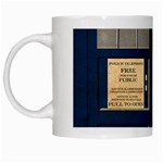 Tardis Poster White Mugs Left