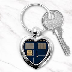 Tardis Poster Key Chains (heart)  by Sudhe