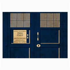 Tardis Poster Large Glasses Cloth by Sudhe