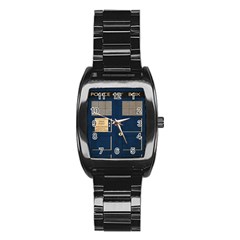 Tardis Poster Stainless Steel Barrel Watch by Sudhe