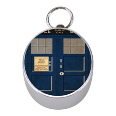 Tardis Poster Mini Silver Compasses by Sudhe