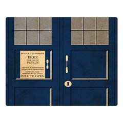 Tardis Poster Double Sided Flano Blanket (large)  by Sudhe