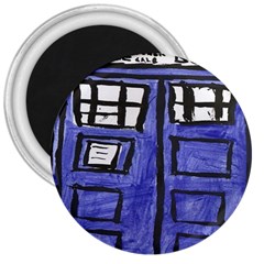 Tardis Painting 3  Magnets by Sudhe