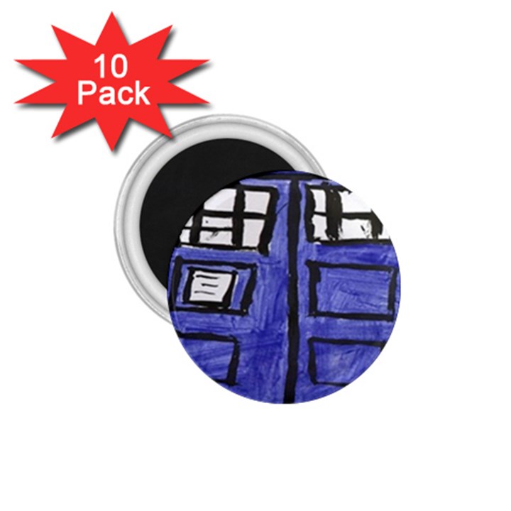 Tardis Painting 1.75  Magnets (10 pack) 