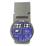 Tardis Painting Money Clips (Round)  Front