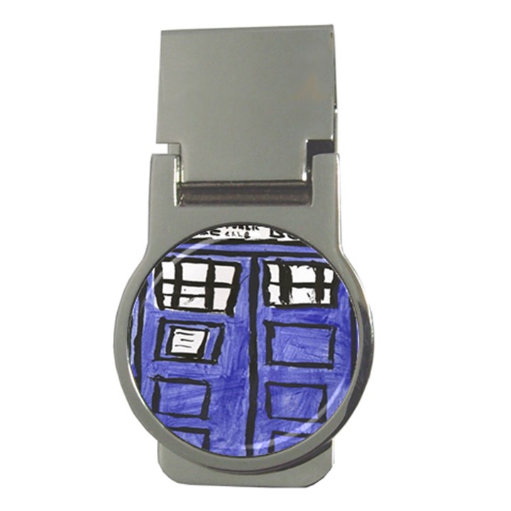 Tardis Painting Money Clips (Round) 