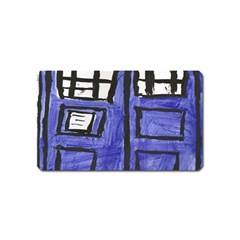 Tardis Painting Magnet (name Card) by Sudhe