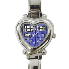 Tardis Painting Heart Italian Charm Watch by Sudhe