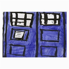 Tardis Painting Large Glasses Cloth by Sudhe