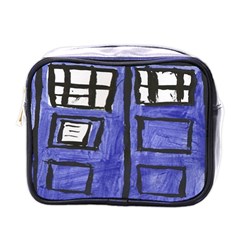 Tardis Painting Mini Toiletries Bag (one Side) by Sudhe