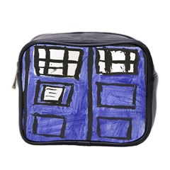 Tardis Painting Mini Toiletries Bag (two Sides) by Sudhe