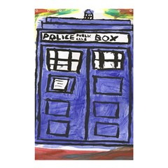 Tardis Painting Shower Curtain 48  X 72  (small)  by Sudhe