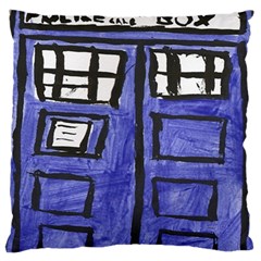 Tardis Painting Standard Flano Cushion Case (two Sides) by Sudhe