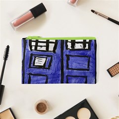 Tardis Painting Cosmetic Bag (xs) by Sudhe