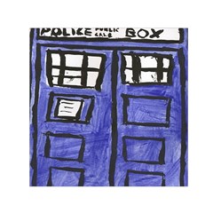 Tardis Painting Small Satin Scarf (square) by Sudhe