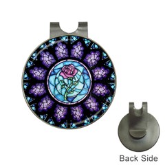 Cathedral Rosette Stained Glass Beauty And The Beast Hat Clips With Golf Markers by Sudhe