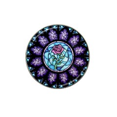 Cathedral Rosette Stained Glass Beauty And The Beast Hat Clip Ball Marker by Sudhe