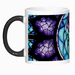 Cathedral Rosette Stained Glass Beauty And The Beast Morph Mugs by Sudhe