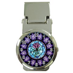 Cathedral Rosette Stained Glass Beauty And The Beast Money Clip Watches by Sudhe