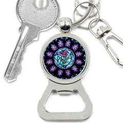 Cathedral Rosette Stained Glass Beauty And The Beast Bottle Opener Key Chains by Sudhe