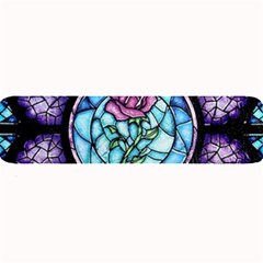 Cathedral Rosette Stained Glass Beauty And The Beast Large Bar Mats by Sudhe