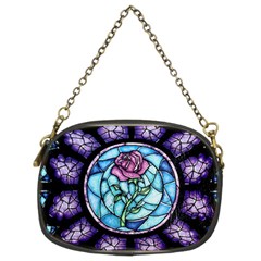 Cathedral Rosette Stained Glass Beauty And The Beast Chain Purse (two Sides) by Sudhe