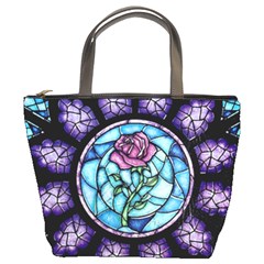 Cathedral Rosette Stained Glass Beauty And The Beast Bucket Bag by Sudhe