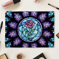 Cathedral Rosette Stained Glass Beauty And The Beast Cosmetic Bag (xl) by Sudhe