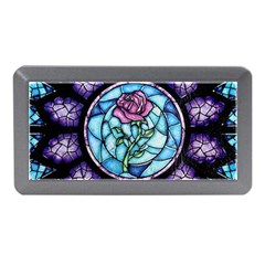 Cathedral Rosette Stained Glass Beauty And The Beast Memory Card Reader (mini) by Sudhe