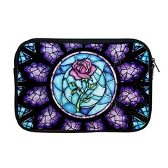 Cathedral Rosette Stained Glass Beauty And The Beast Apple Macbook Pro 17  Zipper Case by Sudhe