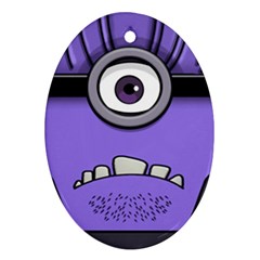 Evil Purple Ornament (oval)