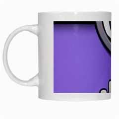 Evil Purple White Mugs by Sudhe