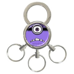 Evil Purple 3-ring Key Chains by Sudhe