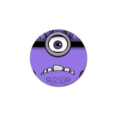 Evil Purple Golf Ball Marker by Sudhe