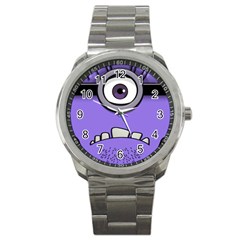 Evil Purple Sport Metal Watch by Sudhe