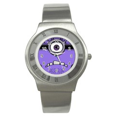 Evil Purple Stainless Steel Watch by Sudhe