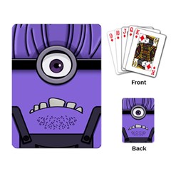 Evil Purple Playing Cards Single Design by Sudhe