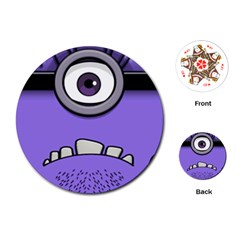 Evil Purple Playing Cards (round) by Sudhe