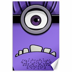 Evil Purple Canvas 24  X 36  by Sudhe