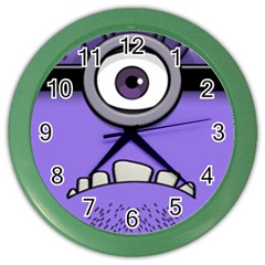 Evil Purple Color Wall Clock by Sudhe