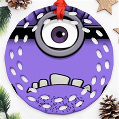 Evil Purple Ornament (round Filigree) by Sudhe