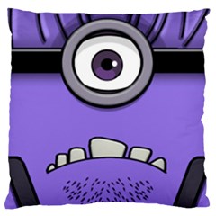 Evil Purple Large Flano Cushion Case (two Sides)