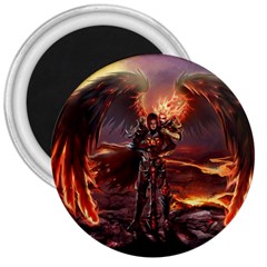 Fantasy Art Fire Heroes Heroes Of Might And Magic Heroes Of Might And Magic Vi Knights Magic Repost 3  Magnets by Sudhe