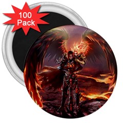 Fantasy Art Fire Heroes Heroes Of Might And Magic Heroes Of Might And Magic Vi Knights Magic Repost 3  Magnets (100 Pack) by Sudhe