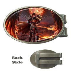 Fantasy Art Fire Heroes Heroes Of Might And Magic Heroes Of Might And Magic Vi Knights Magic Repost Money Clips (oval)  by Sudhe