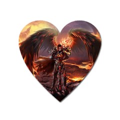 Fantasy Art Fire Heroes Heroes Of Might And Magic Heroes Of Might And Magic Vi Knights Magic Repost Heart Magnet by Sudhe