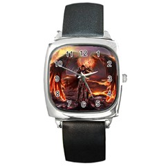 Fantasy Art Fire Heroes Heroes Of Might And Magic Heroes Of Might And Magic Vi Knights Magic Repost Square Metal Watch by Sudhe