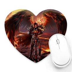 Fantasy Art Fire Heroes Heroes Of Might And Magic Heroes Of Might And Magic Vi Knights Magic Repost Heart Mousepads by Sudhe