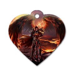 Fantasy Art Fire Heroes Heroes Of Might And Magic Heroes Of Might And Magic Vi Knights Magic Repost Dog Tag Heart (one Side) by Sudhe