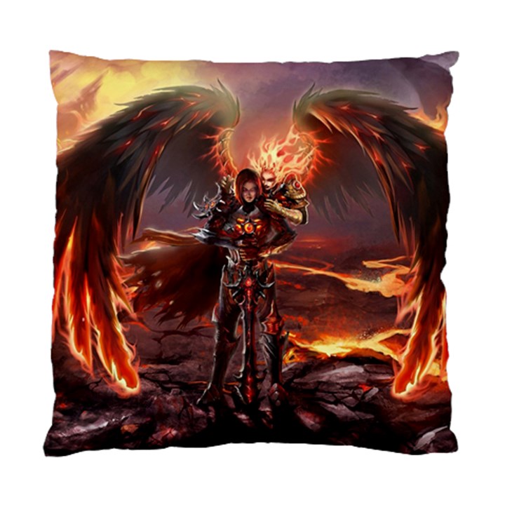 Fantasy Art Fire Heroes Heroes Of Might And Magic Heroes Of Might And Magic Vi Knights Magic Repost Standard Cushion Case (Two Sides)